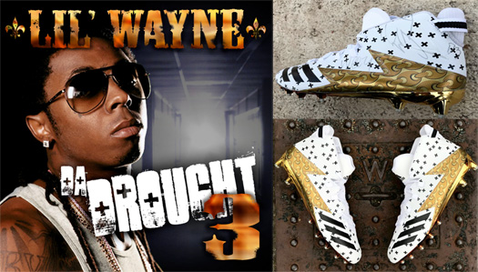 Denver Broncos Linebacker Von Miller Creates A Pair Of Custom Lil Wayne Da Drought 3 Adidas Freaks Cleats