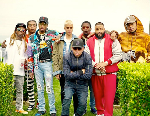 DJ Khaled, Lil Wayne, Justin Bieber, Chance The Rapper & Quavo Shoot A Music Video For Im The One In Malibu