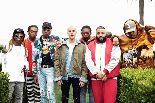 DJ Khaled, Lil Wayne, Justin Bieber, Chance The Rapper & Quavo Shoot A Music Video For Im The One In Malibu