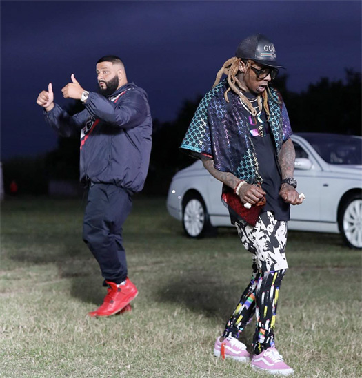 DJ Khaled & Lil Wayne Shoot New Music Video For A Single Off Father Of Asahd