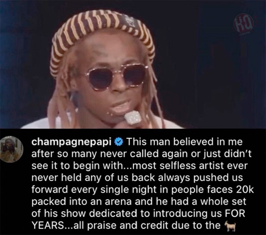 Drake Calls Lil Wayne The Most Selfless Artist Ever & Explains Why