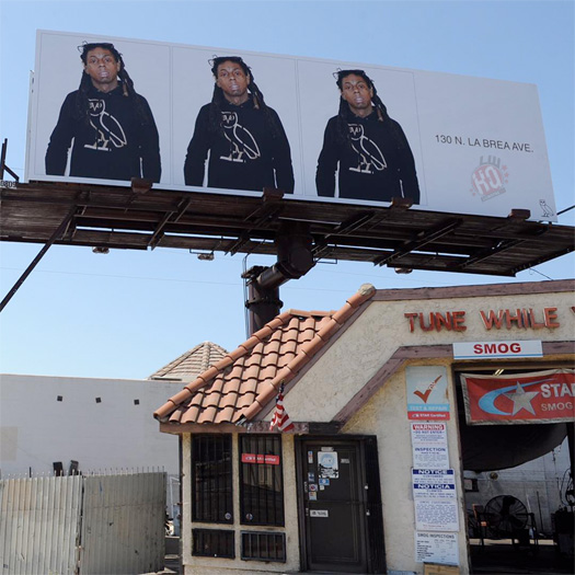 Drake Adds A Lil Wayne Billboard In Los Angeles To Promote His OVO Flagship Store