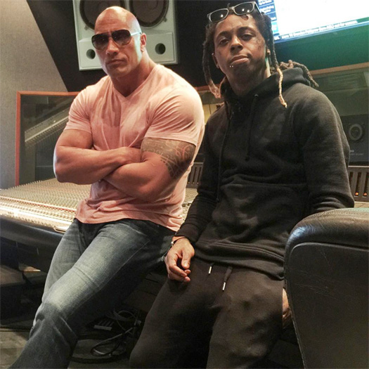 Dwayne "The Rock" Johnson Meets Lil Wayne To Ask Him About Hurricane