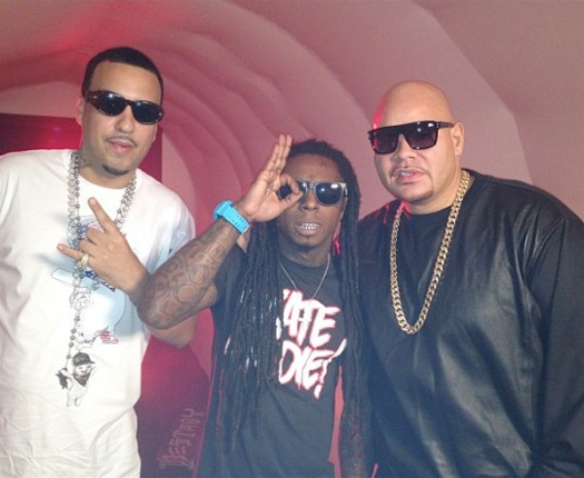 On Set Of Fat Joe, Lil Wayne & French Montana Yellow Tape Video Shoot