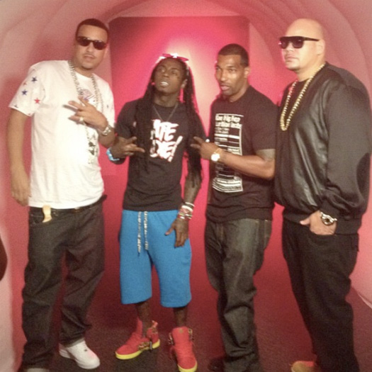 On Set Of Fat Joe, Lil Wayne & French Montana Yellow Tape Video Shoot