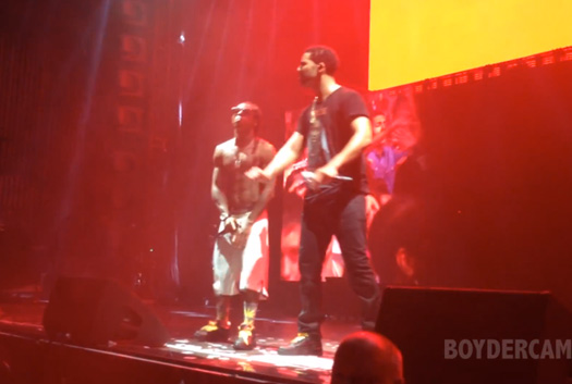 Front Row Footage Of Lil Wayne & Drake Showing Love To Meek Mill In Camden