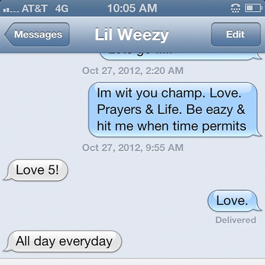 Game Lil Wayne Phone Message