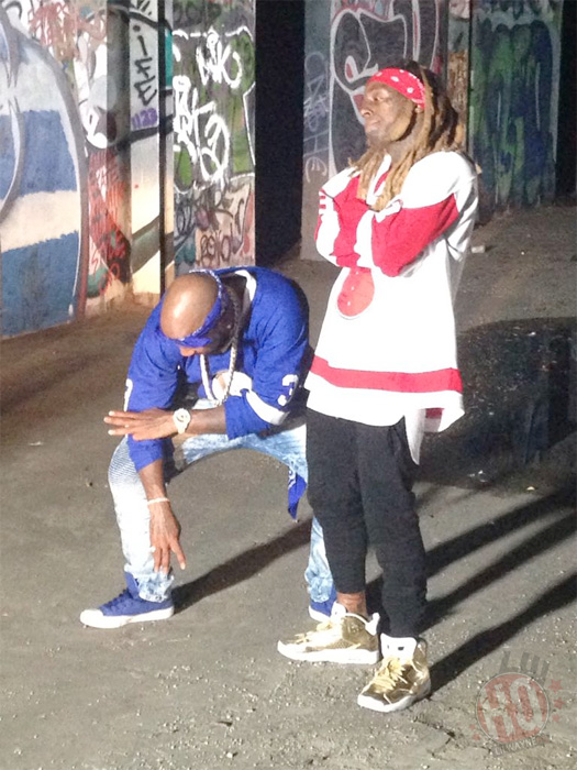 Behind The Scenes Of Jeezy & Lil Wayne Bout That Video