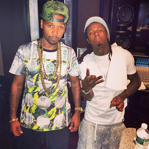 Juelz Santana Hits Up The Studio With Lil Wayne After A Show In New York