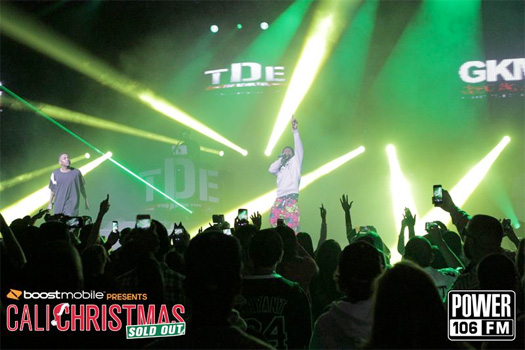 Kendrick Lamar & Lil Wayne Perform At The 2012 Cali Christmas Show