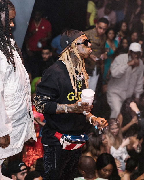Lil Wayne & 2 Chainz Chill & Perform Live Together At LIV In Miami - Pictures