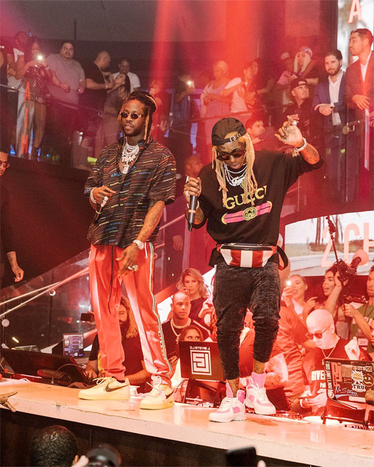 Lil Wayne & 2 Chainz Chill & Perform Live Together At LIV In Miami - Pictures