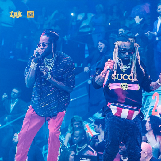 Lil Wayne & 2 Chainz Chill & Perform Live Together At LIV In Miami - Pictures