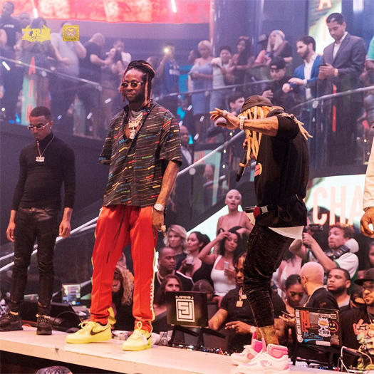 Lil Wayne & 2 Chainz Chill & Perform Live Together At LIV In Miami - Pictures