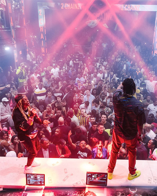 Lil Wayne & 2 Chainz Chill & Perform Live Together At LIV In Miami - Pictures