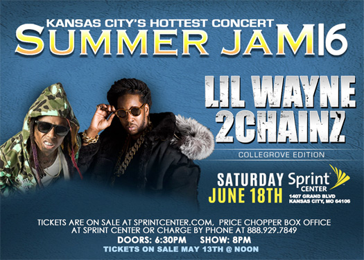 Lil Wayne & 2 Chainz To Headline Kansas City Summer Jam 16 Concert