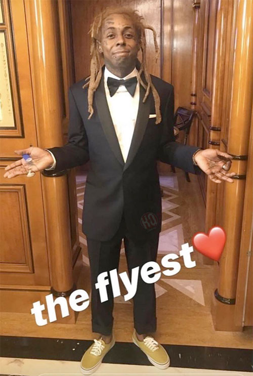 Lil Wayne Attends 2 Chainz & Kesha Ward's Wedding In Miami
