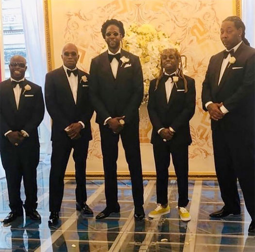 More Pictures Of Lil Wayne & Dolla Boy At 2 Chainz & Kesha Ward Wedding