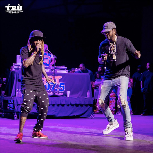 Lil Wayne & 2 Chainz Perform Live At Hot 107.5 Summer Jamz 19 Show In Detroit