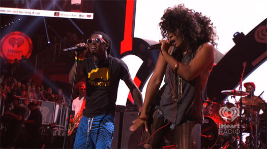 Lil Wayne Performing At The 2012 iHeartRadio Music Festival In Las Vegas