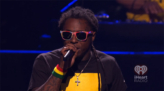 Lil Wayne Performing At The 2012 iHeartRadio Music Festival In Las Vegas