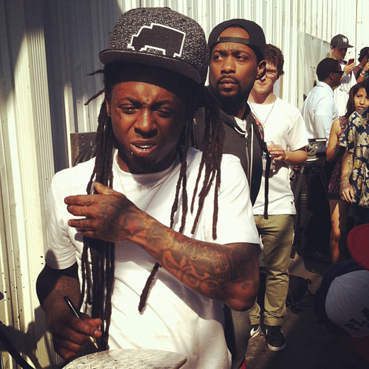 Lil Wayne Attends 2013 Tampa Pro Skating Contest