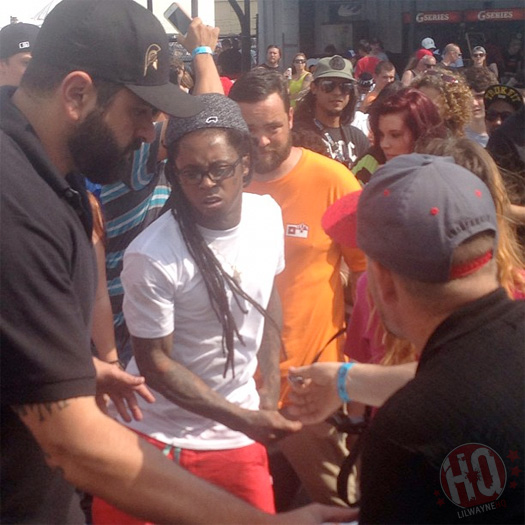 Lil Wayne Attends 2013 Tampa Pro Skating Contest