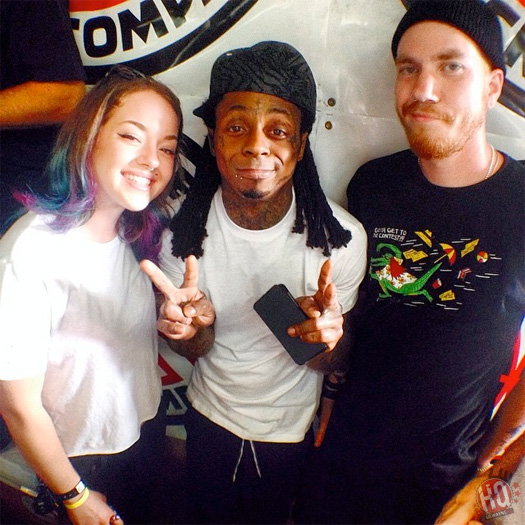 Lil Wayne Attends Final Day Of The 2014 Tampa Pro Skating Contest