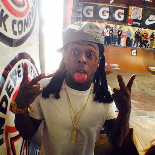 Lil Wayne Attends Day 3 Of The 2014 Tampa Pro Skating Contest