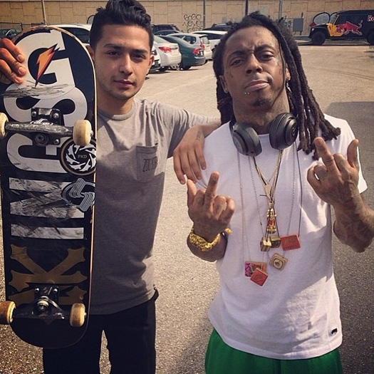 Lil Wayne Attends Day 3 Of The 2014 Tampa Pro Skating Contest