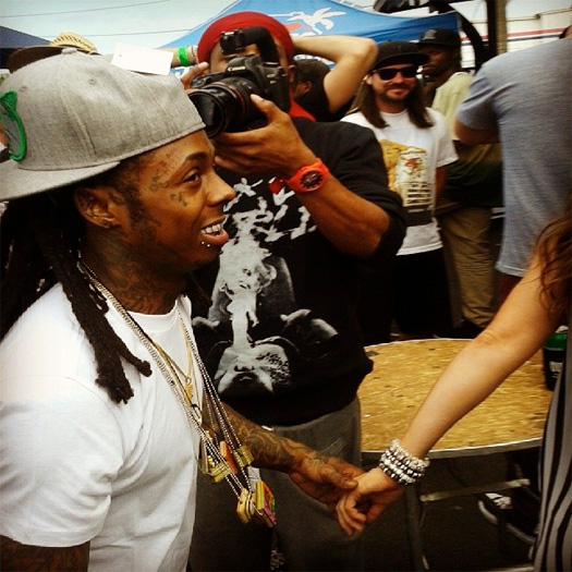 Lil Wayne Attends Day 3 Of The 2014 Tampa Pro Skating Contest