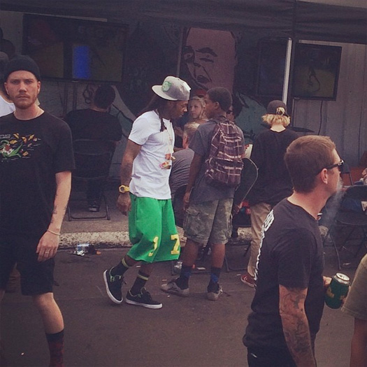 Lil Wayne Attends Day 3 Of The 2014 Tampa Pro Skating Contest