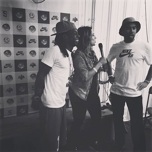 Lil Wayne Attends Day 3 Of The 2014 Tampa Pro Skating Contest