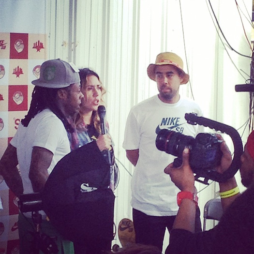 Lil Wayne Attends Day 3 Of The 2014 Tampa Pro Skating Contest