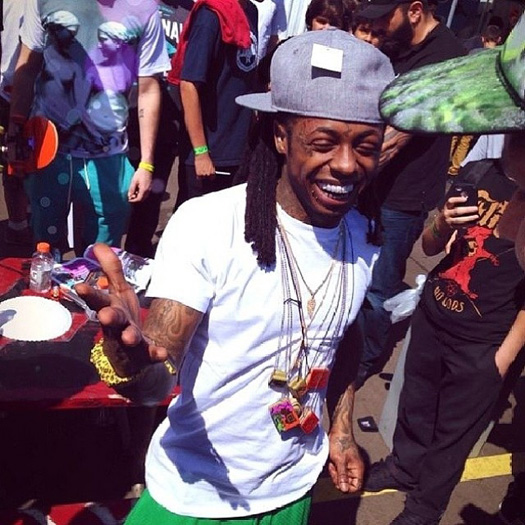 Lil Wayne Attends Day 3 Of The 2014 Tampa Pro Skating Contest