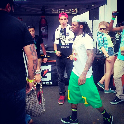Lil Wayne Attends Day 3 Of The 2014 Tampa Pro Skating Contest