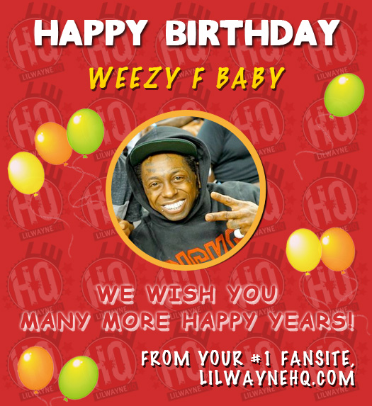 Happy 35th Birthday To Lil Wayne