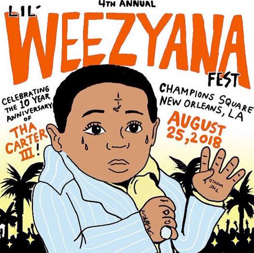 Watch Lil Wayne 4th Annual Lil Weezyana Fest Live