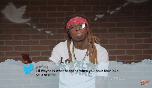 Lil Wayne Appears On A Hip Hop Edition Of Mean Tweets On Jimmy Kimmel Live