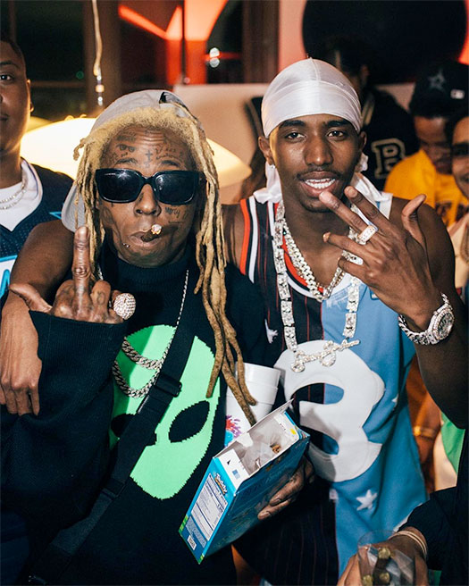 Lil Wayne Attends Diddy Son King Combs 23rd Birthday Party In Los Angeles