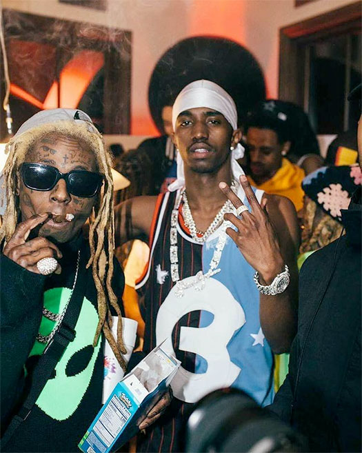 Lil Wayne Attends Diddy Son King Combs 23rd Birthday Party In Los Angeles