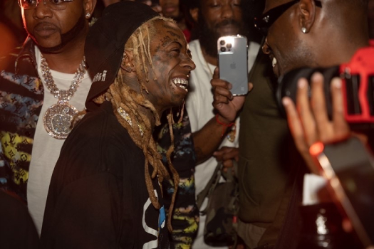 Lil Wayne Attends Floyd Mayweather 45th Birthday Party In South Beach