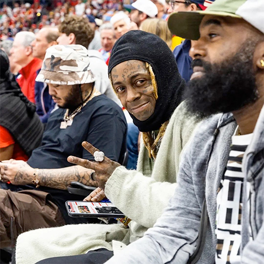 Lil Wayne Attends Game 4 Of The 2023 Stanley Cup Final