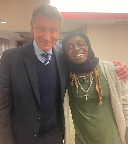 Wayne Gretzky Chats About Meeting Lil Wayne At An Ice Hockey Game