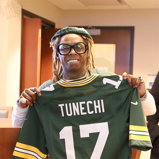 Lil Wayne Attends Lambeau Field To Watch Green Bay Packers vs Seattle Seahawks