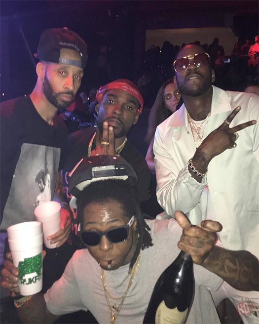 Lil Wayne Attends & Performs Live At STORY Nightclub In Miami With 2 Chainz