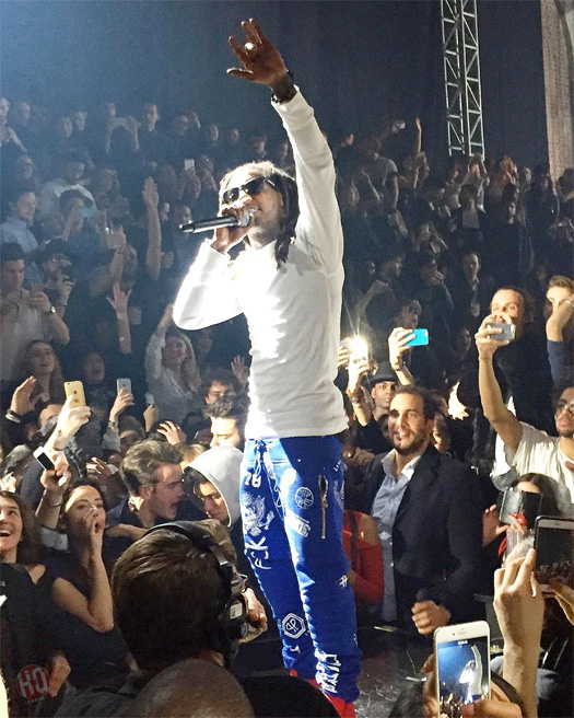 Lil Wayne Attends & Performs At Philipp Plein Fall Winter 2016 2017 Menswear Fashion Show In Milan