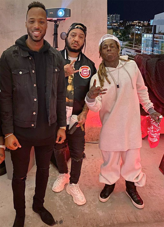 Lil Wayne Attends Teyana Taylor's Dirty Thirty Birthday Bash