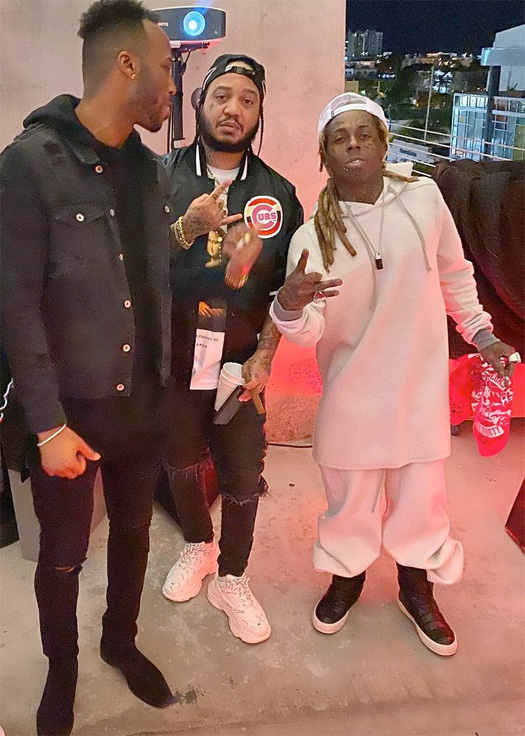 Lil Wayne Attends Teyana Taylor Dirty Thirty Birthday Bash In Miami
