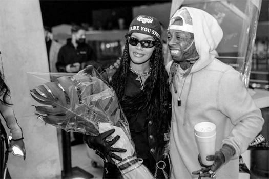 Lil Wayne Gifts Teyana Taylor With Roses For Her Birthday & Reunites With Diddy